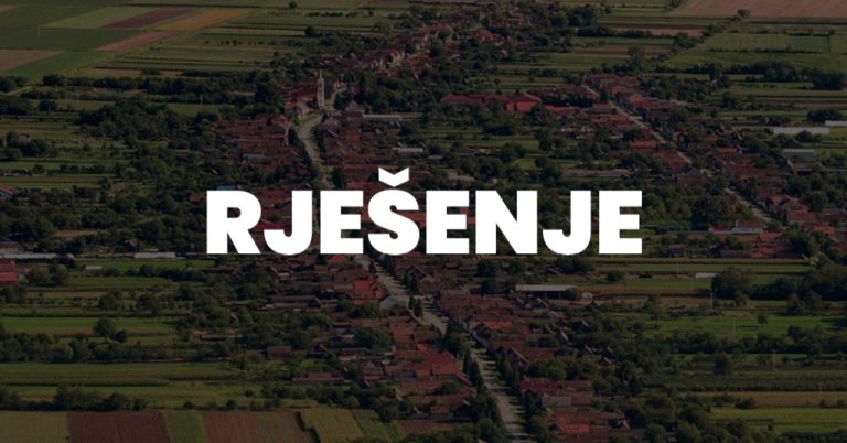 Rje&scaron;enje o prijmu u službu na određeno vrijeme za obavljanje vježbeničke prakse (vježbenički staž)